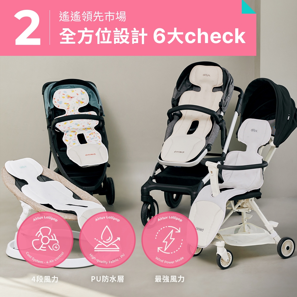 遙遙領先市場 全方位設計6大check 4段風力 PU防水層 最強風力 