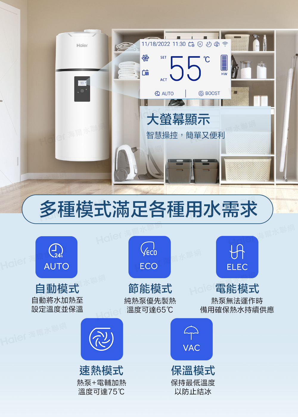 多種模式滿足各種用水需求