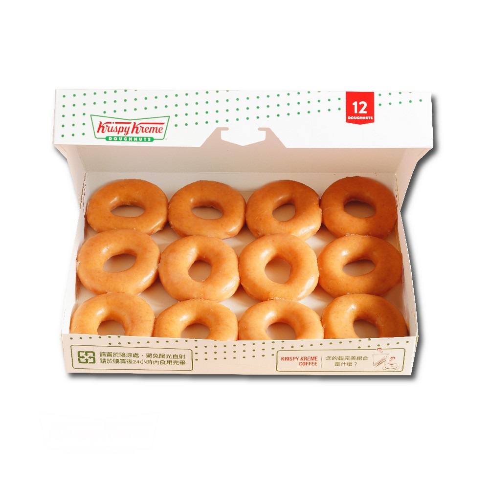 Krispy Kreme 原味糖霜甜甜圈12入評價推薦
