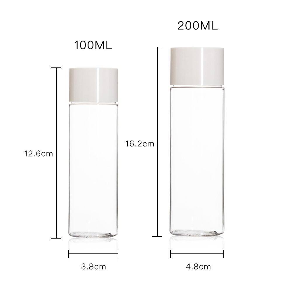 收納家 亮面透明水瓶PETG旋轉蓋瓶｜200ml 10入組(