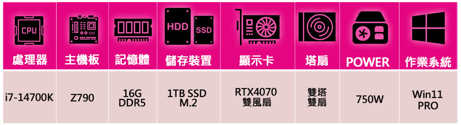 華碩平台 i7二十核 RTX4070 WiN11P{海浪聲}