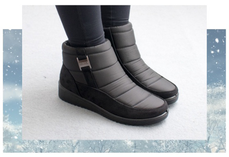 K.W. 現貨太空輕暖雪地內加絨保暖靴(內加絨 休閒鞋 側拉