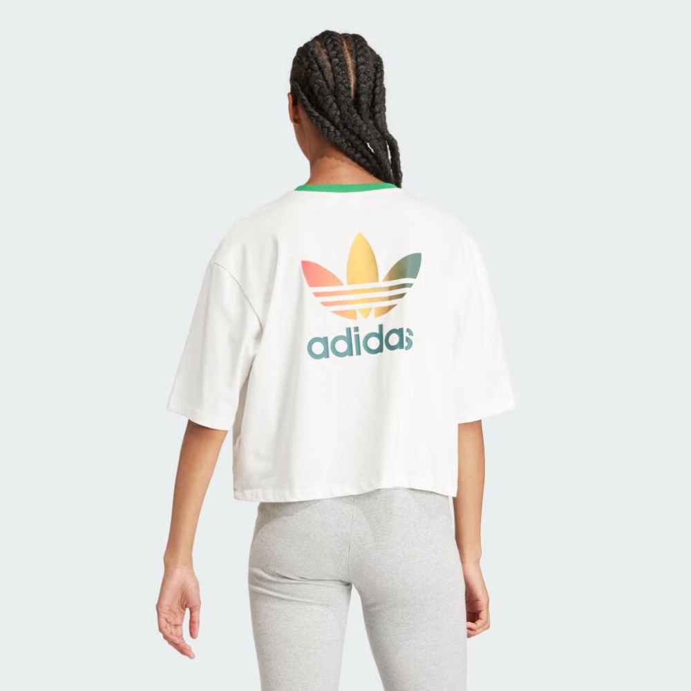 adidas 愛迪達 上衣 女款 短袖上衣 運動 三葉草 G