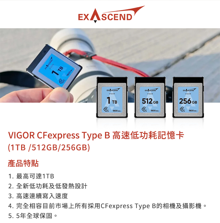 Exascend VIGOR CFexpress Type 
