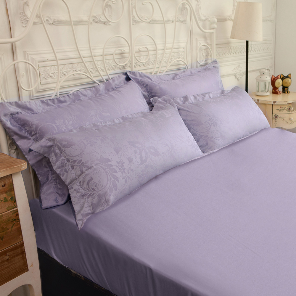 Fotex 芙特斯 極光紫卉-雙人加大棉被套7x8尺(頂級緹