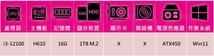 華碩平台 i3四核 Win11{狂龍遊俠W}文書機(i3-1