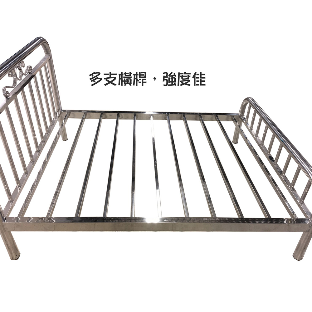 藍色的熊 不鏽鋼雙人鐵床 5尺(雙人床 雙人床架 鐵床 床底