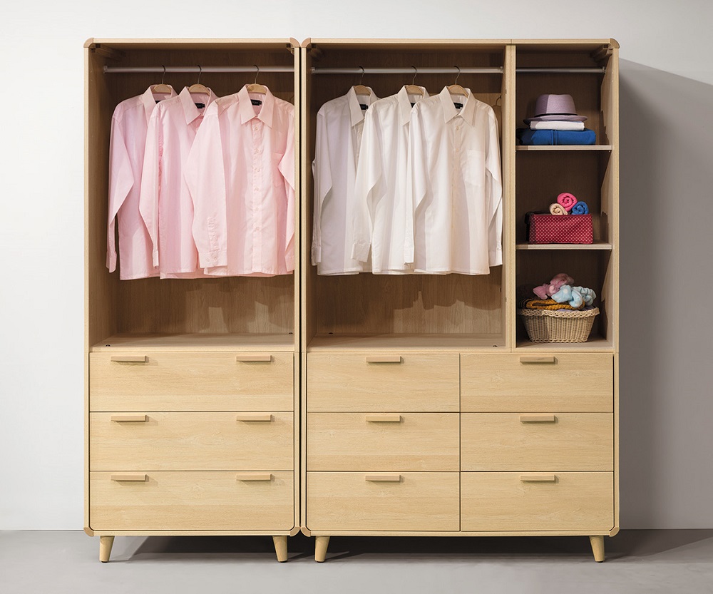 MUNA 家居 艾維7X7尺衣櫥/F407+F408(衣櫃 