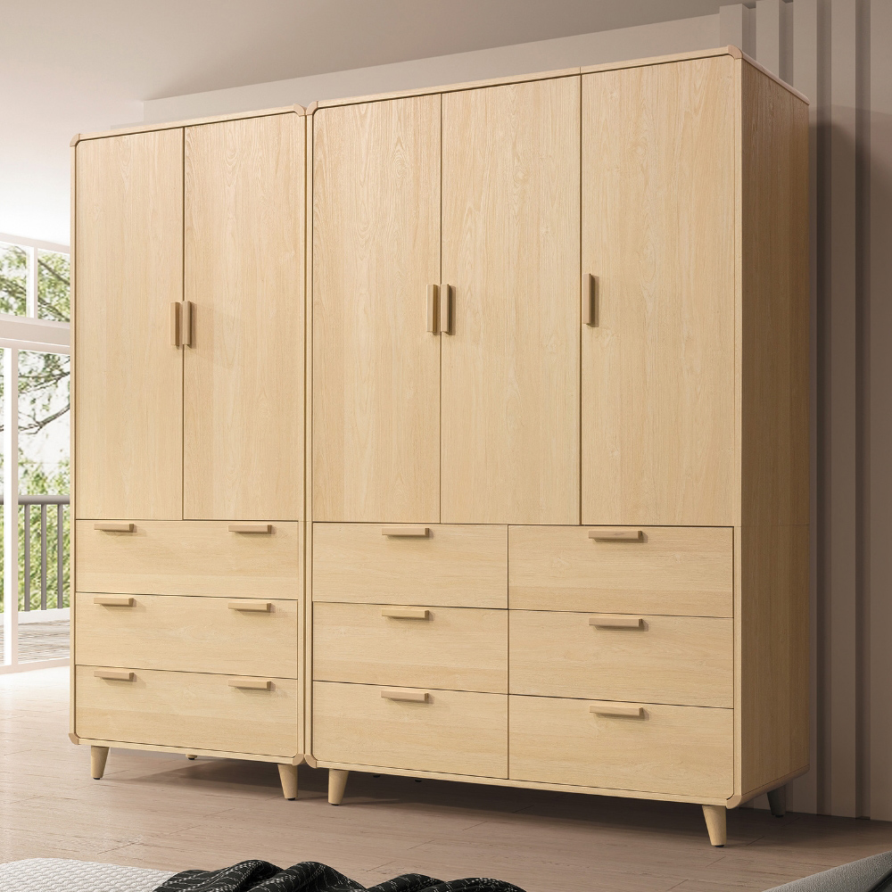 MUNA 家居 艾維7X7尺衣櫥/F407+F408(衣櫃 