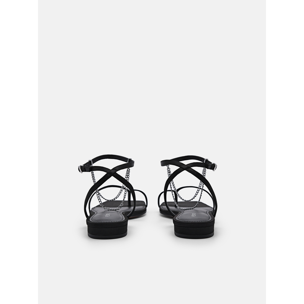 PEDRO Lia 踝帶涼鞋-黑/石灰白(小CK高端品牌 新