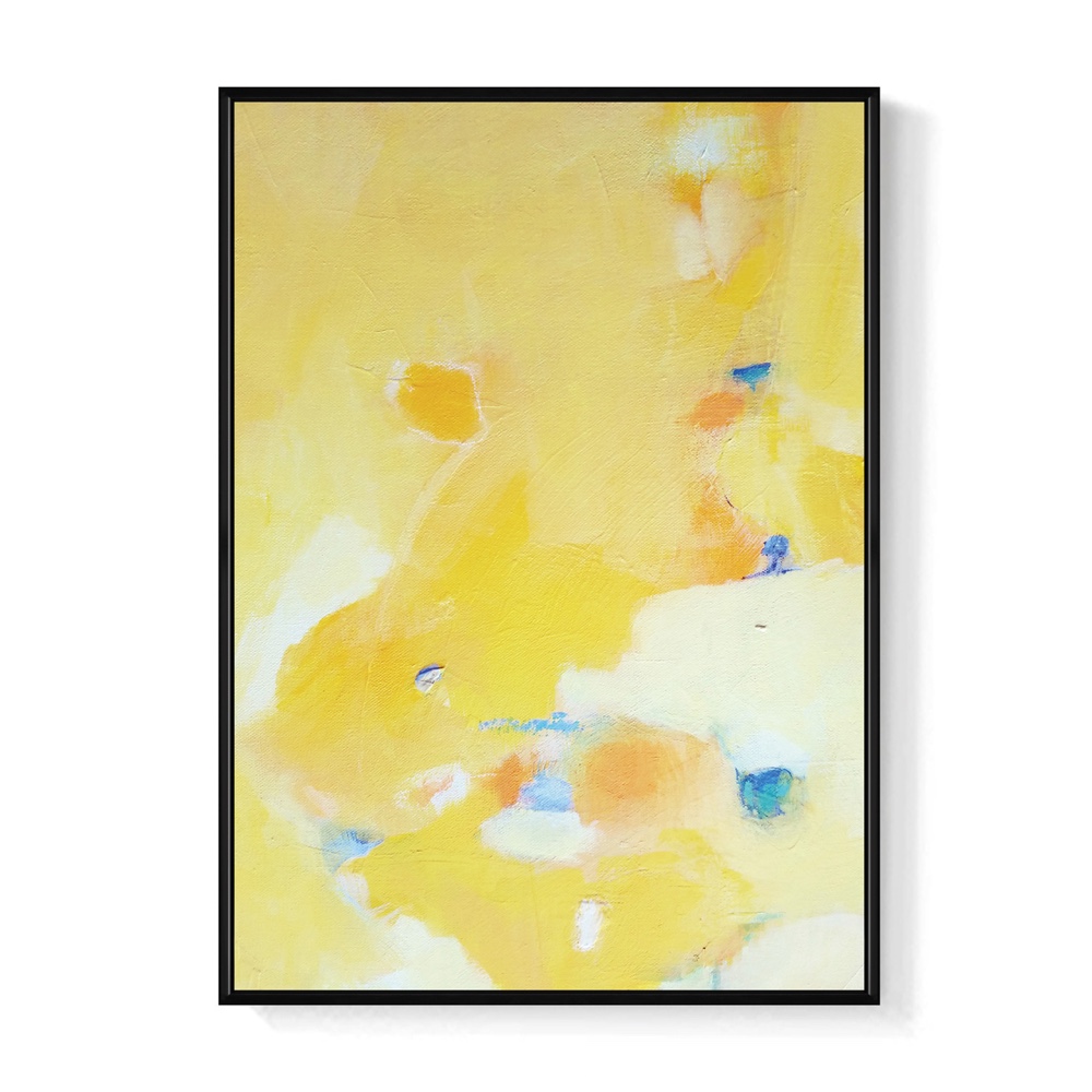 菠蘿選畫所 秋分 - 30x40cm(黃色抽象掛畫/客廳裝飾
