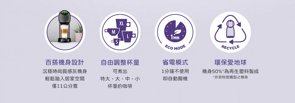 機身50%為再生塑料製成