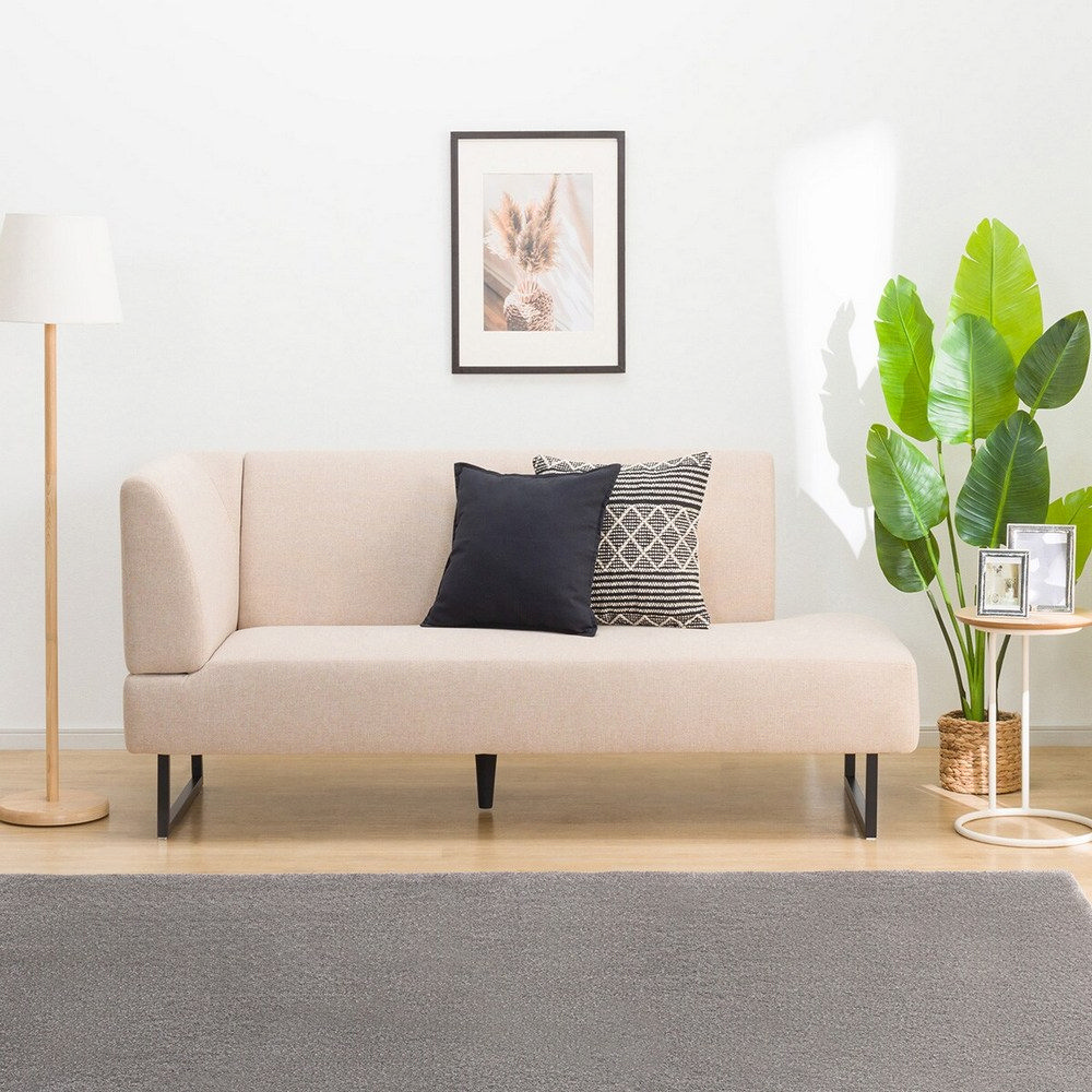 NITORI 宜得利家居 ◎耐磨耐刮 布質右扶手沙發 貓抓布