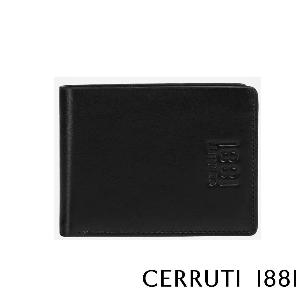 Cerruti 1881 頂級義大利小牛皮5卡短夾皮夾 CE