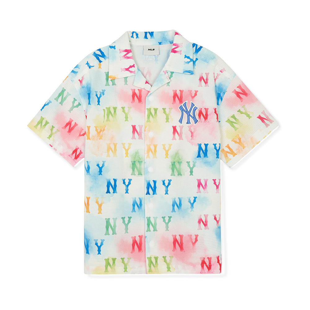 MLB 童裝 短袖襯衫 MONOGRAM系列 紐約洋基隊(7