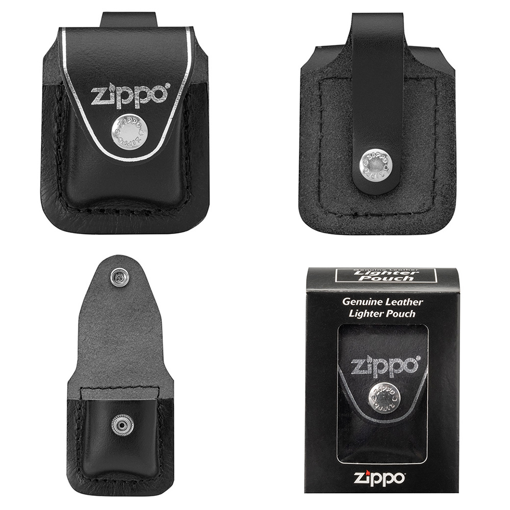 Zippo 打火機釦型皮套-黑色(美國防風打火機)好評推薦