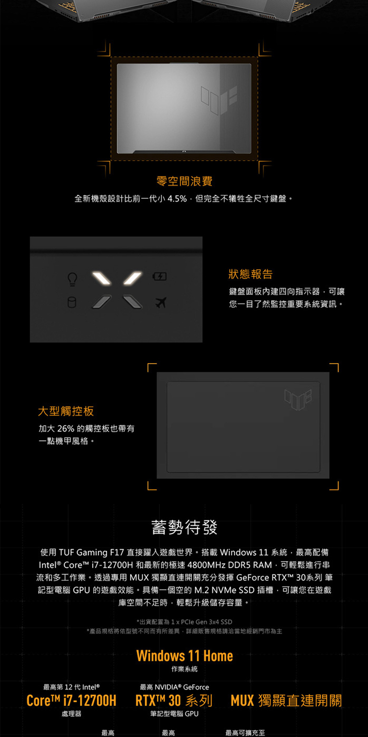 ASUS 華碩 特仕版 17.3吋電競筆電(TUF Gami