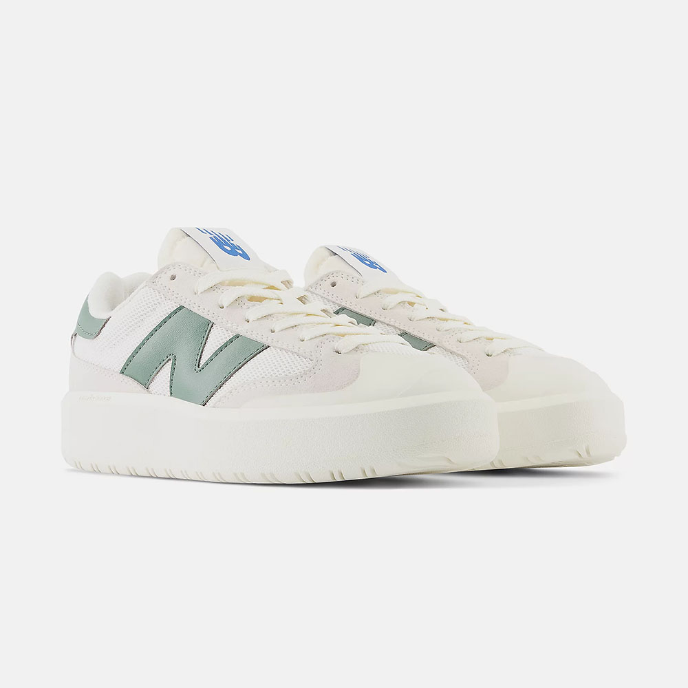 NEW BALANCE CT302 系列 女鞋 白綠色 厚底