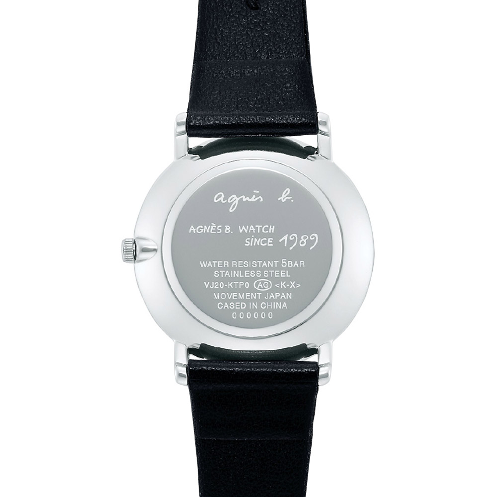 agnes b. 35周年特別版 夜光蜥蜴中性手錶-33.8