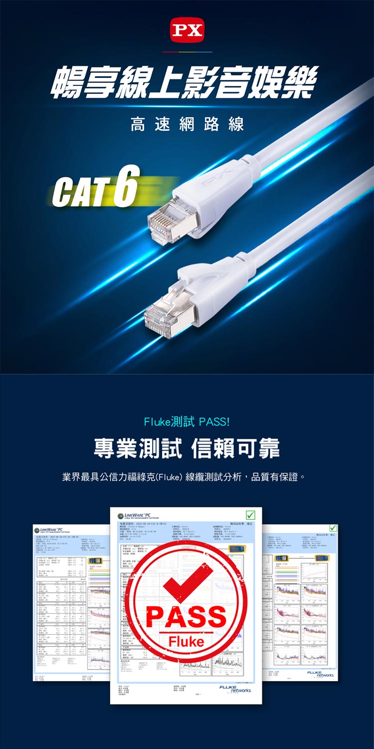 PX 大通 LC6-5M CAT6高速網路線-5M優惠推薦