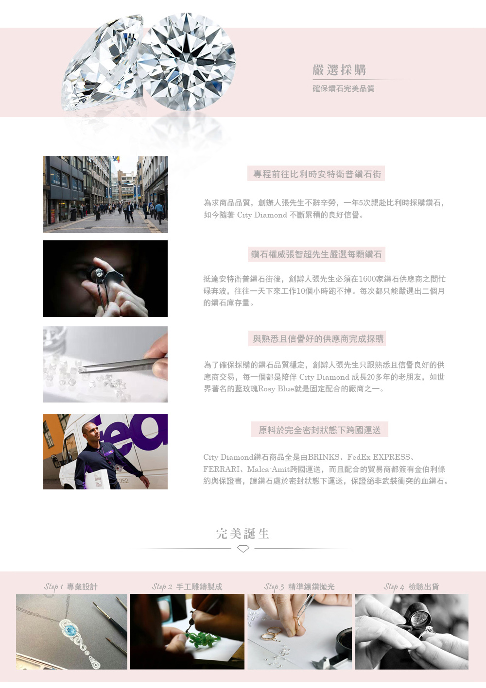 應商交易,每一個都是陪伴City Diamond 成長20多年的老朋友,如世