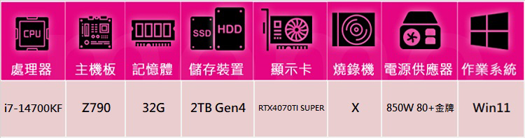 技嘉平台 i7廿核GeForce RTX 4070TIS W