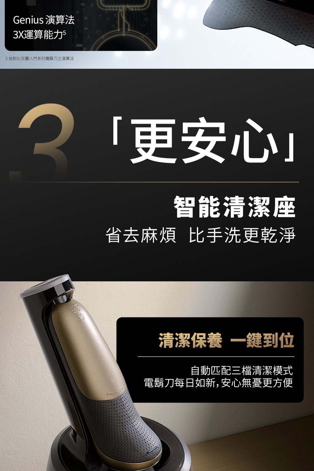 5指對比百靈入門系列電鬍刀之演算法