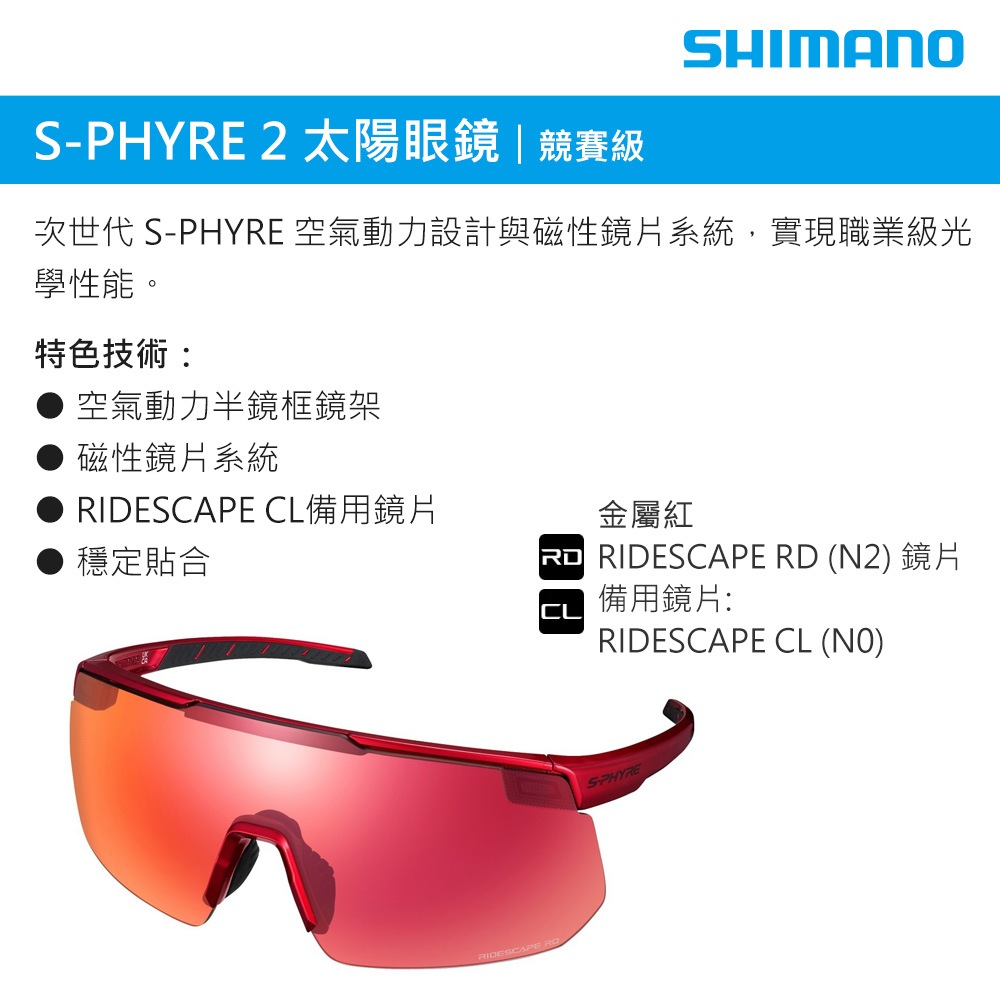 城市綠洲 SHIMANO S-PHYRE 2 太陽眼鏡 / 