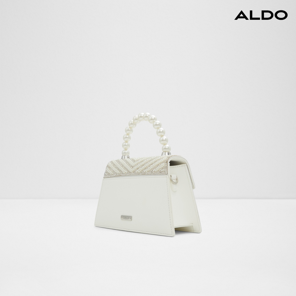 ALDO JASMINA-華麗優雅珍珠手提包(銀色)評價推薦