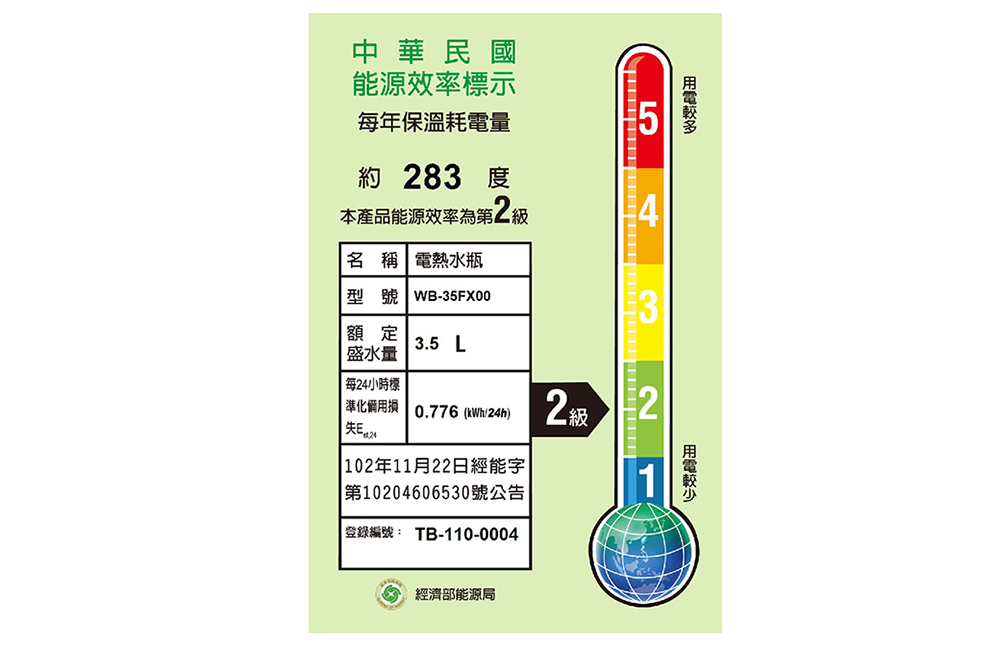 準化備用换 0.776 kWh24h 2