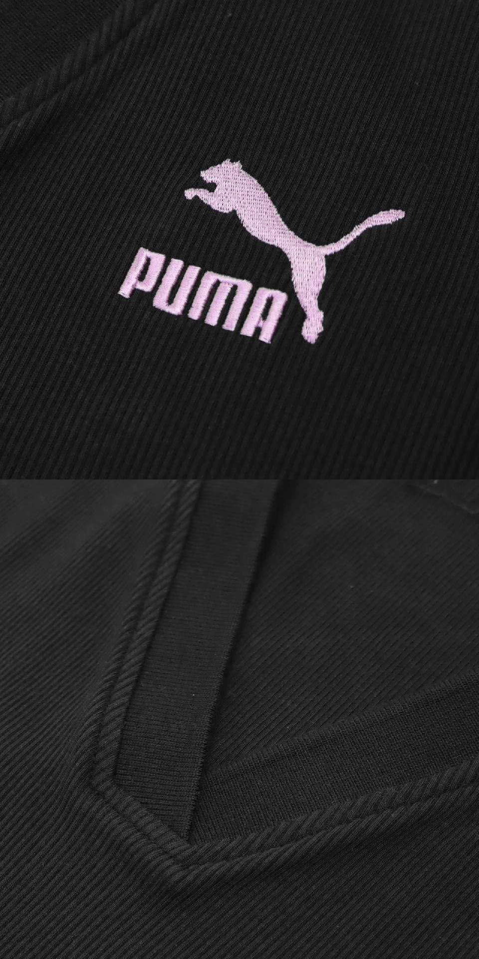 PUMA 短袖 Logo Polo Shirts 女款 黑 