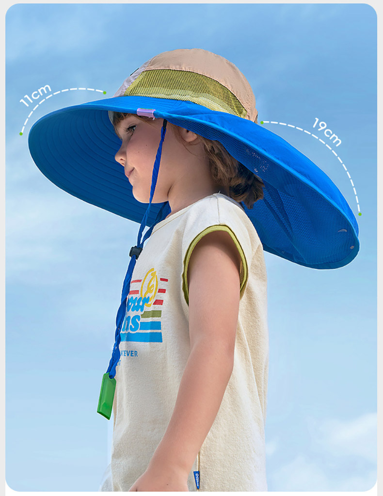 kocotree 兒童透氣披風帽(藍色)折扣推薦