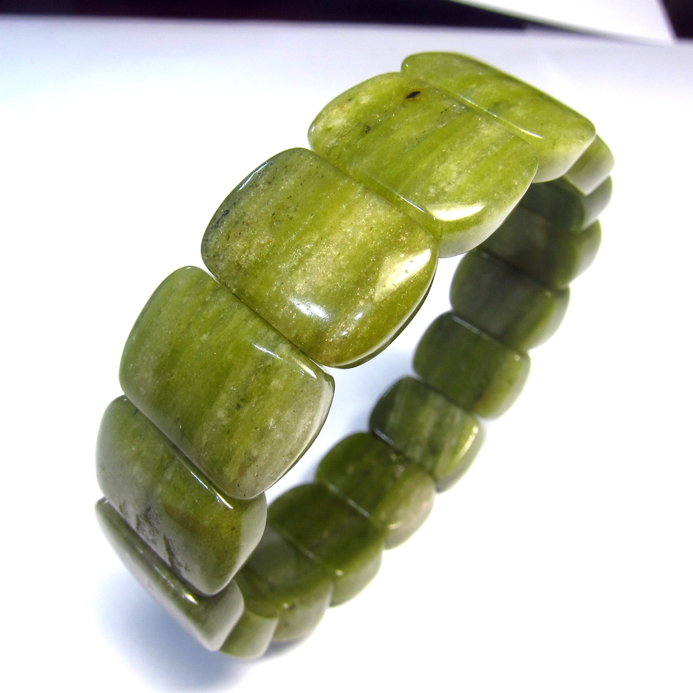 小樂珠寶 高檔珠寶級千層綠幽靈 水晶手環手鍊手排RR27(招