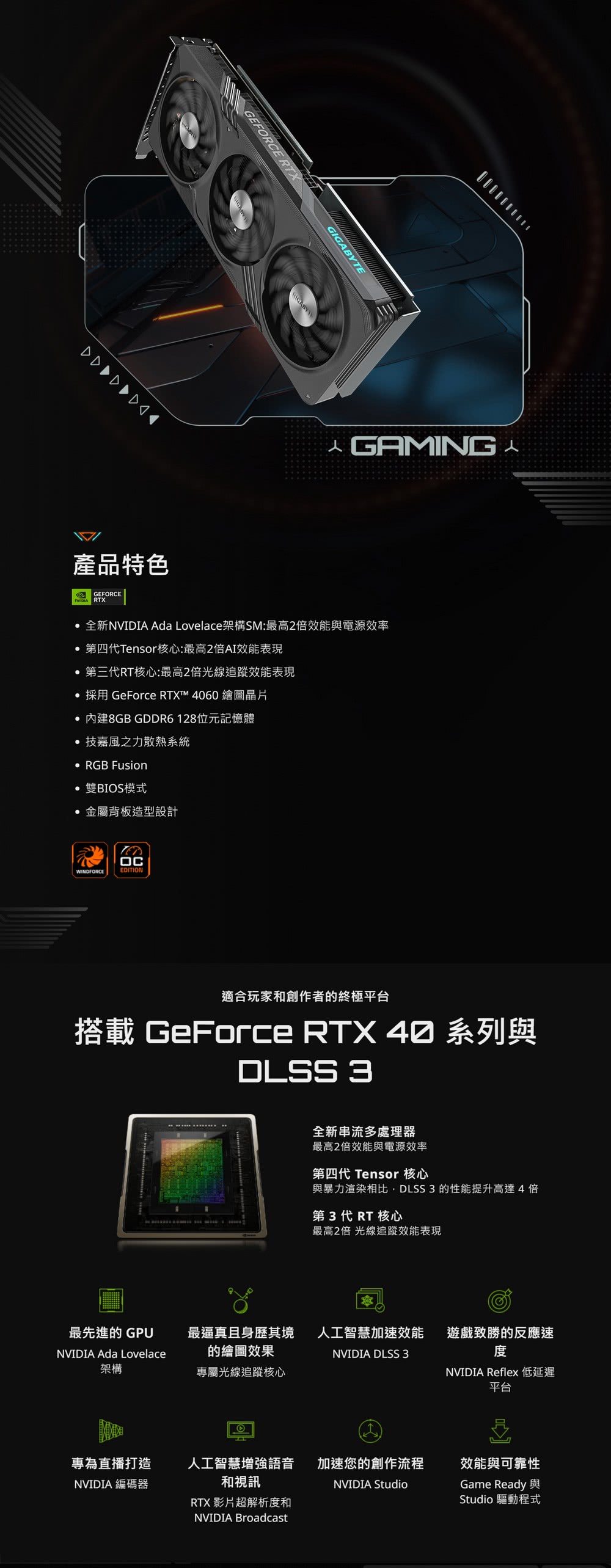 GIGABYTE 技嘉 RTX4060+B760M★GeFo