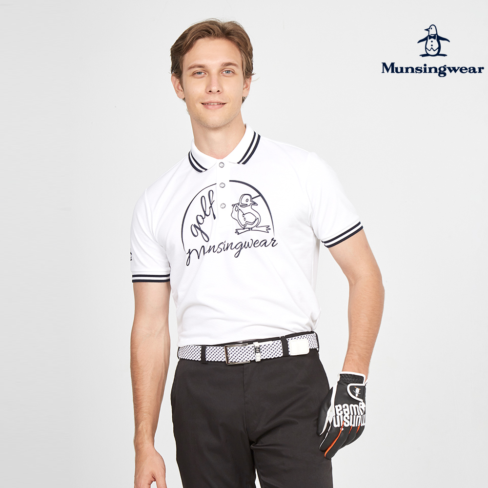 Munsingwear 企鵝牌 男款白色日本製吸濕速乾短袖P