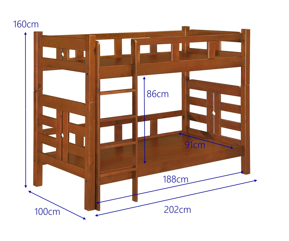 MUNA 家居 凱莉3.3尺雙層床(單人床 上下舖 雙層床 