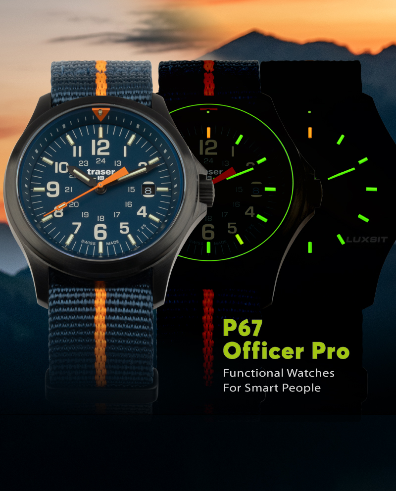 TRASER P67 Officer Pro Blue 軍錶