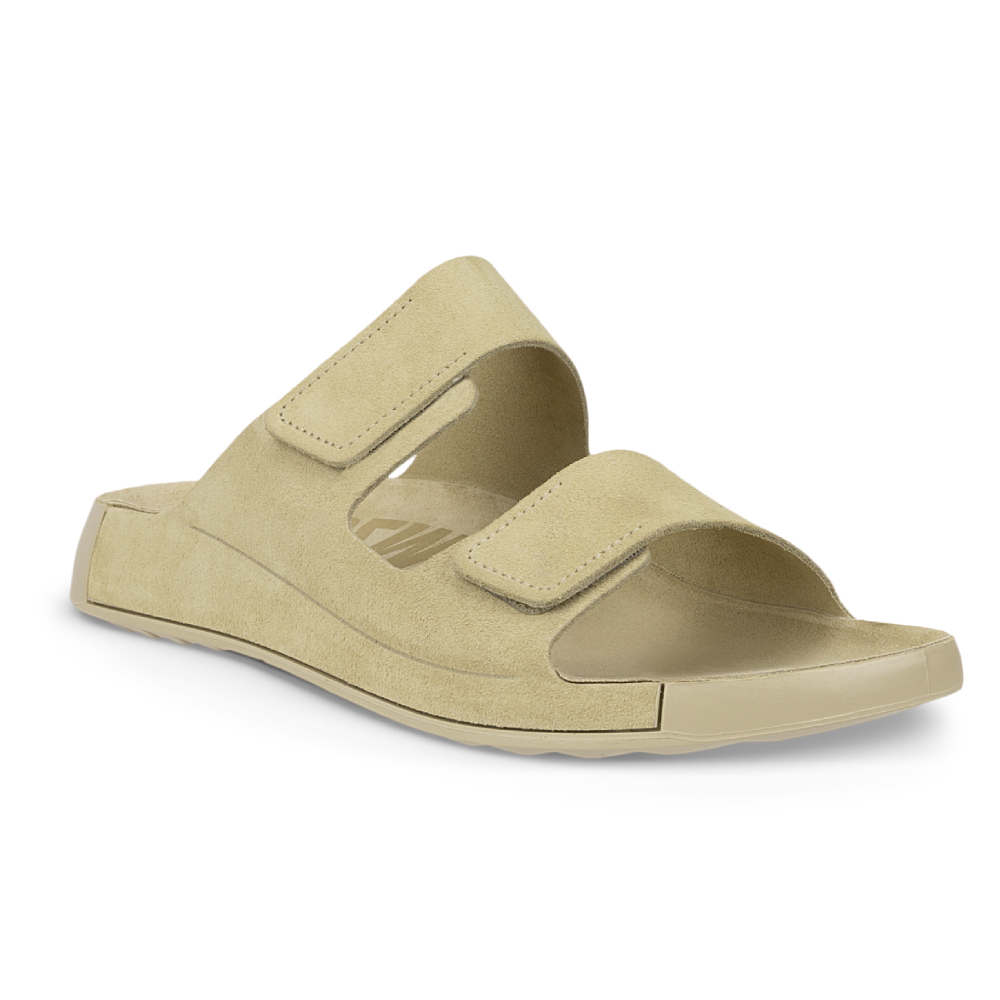 ecco COZMO M 科摩運動休閒皮革涼拖鞋 男鞋(沙色