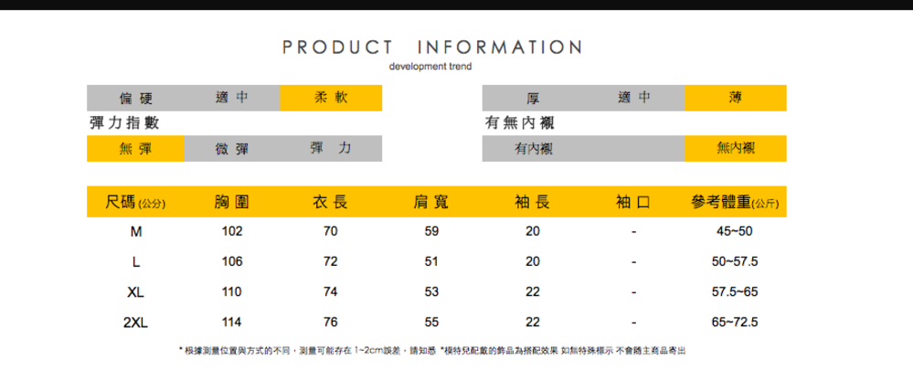 根據測量位置與方式的不同,測量可能存在12cm誤差,請知悉模特兒配戴的飾品為搭配效果 如無特殊標示 不會隨主商品寄出