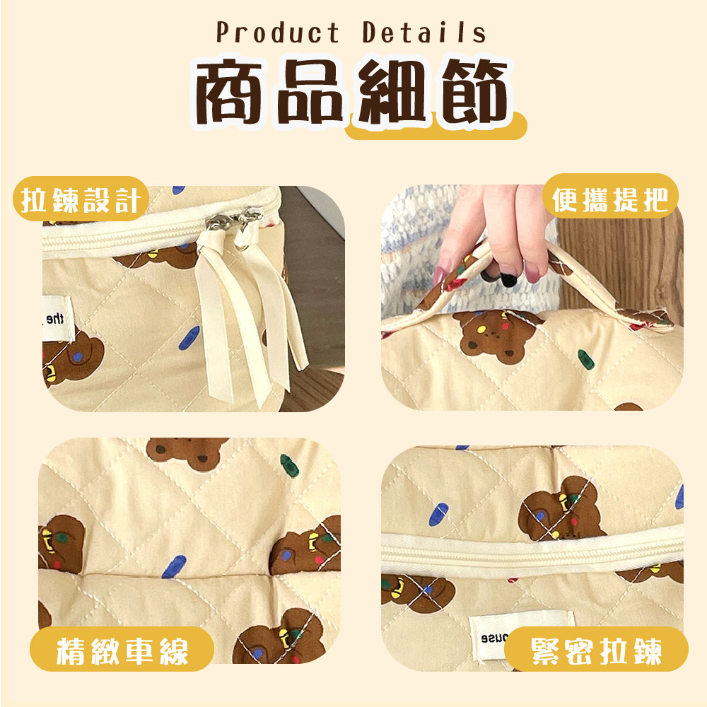 拉鍊設計 商品細節 便攜提把 精緻車線 緊密拉鍊 