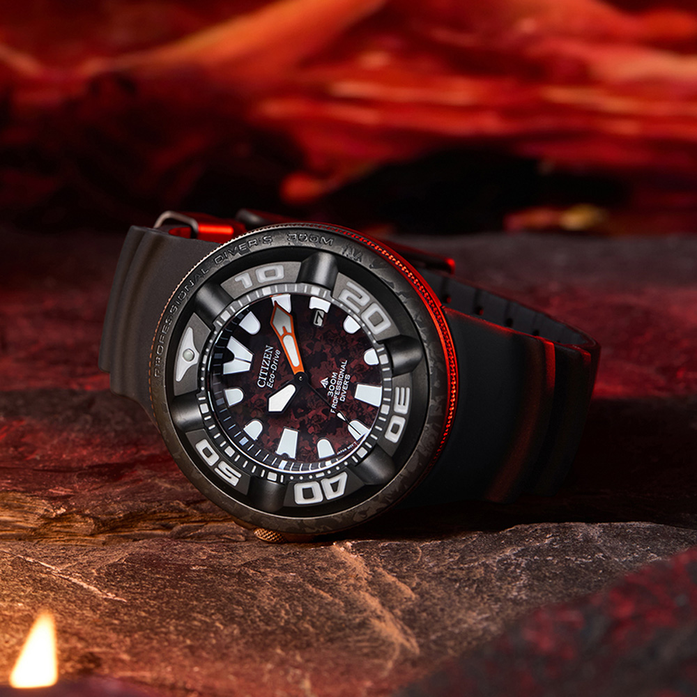CITIZEN 星辰】紅蓮哥吉拉哥斯拉限量聯名錶PROMASTER 300米潛水手錶