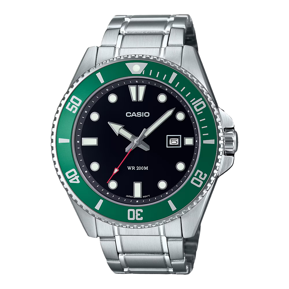 CASIO 卡西歐 指針錶 運動潛水錶 不銹鋼錶帶 防水20
