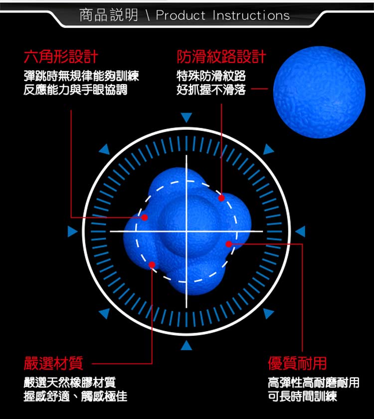 AD-ROCKET 六角反應訓練球(超值四入組)品牌優惠