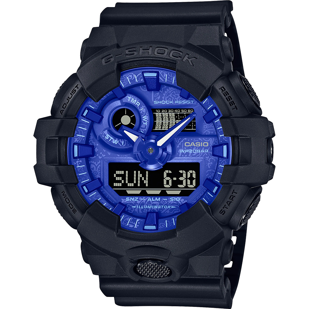 CASIO 卡西歐 G-SHOCK 藍色變形蟲系列手錶(GA