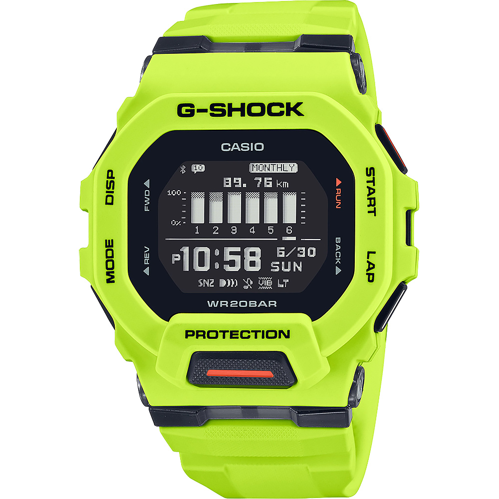CASIO 卡西歐 G-SHOCK 纖薄運動系藍芽計時手錶-