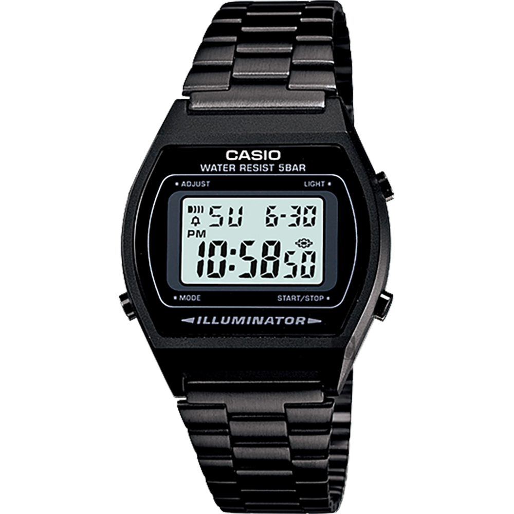 CASIO 卡西歐 學生錶 經典標準電子錶-黑(B640WB