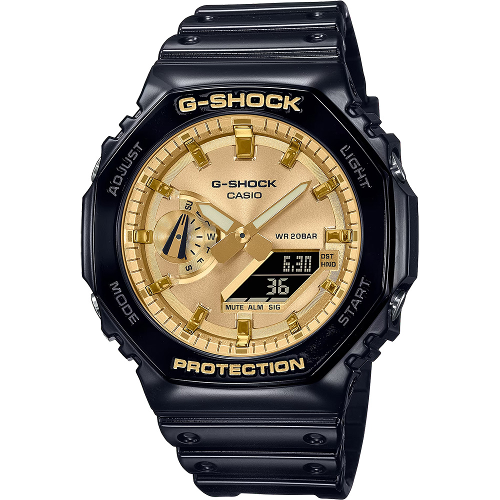 CASIO 卡西歐 G-SHOCK 2100八角金屬光手錶(