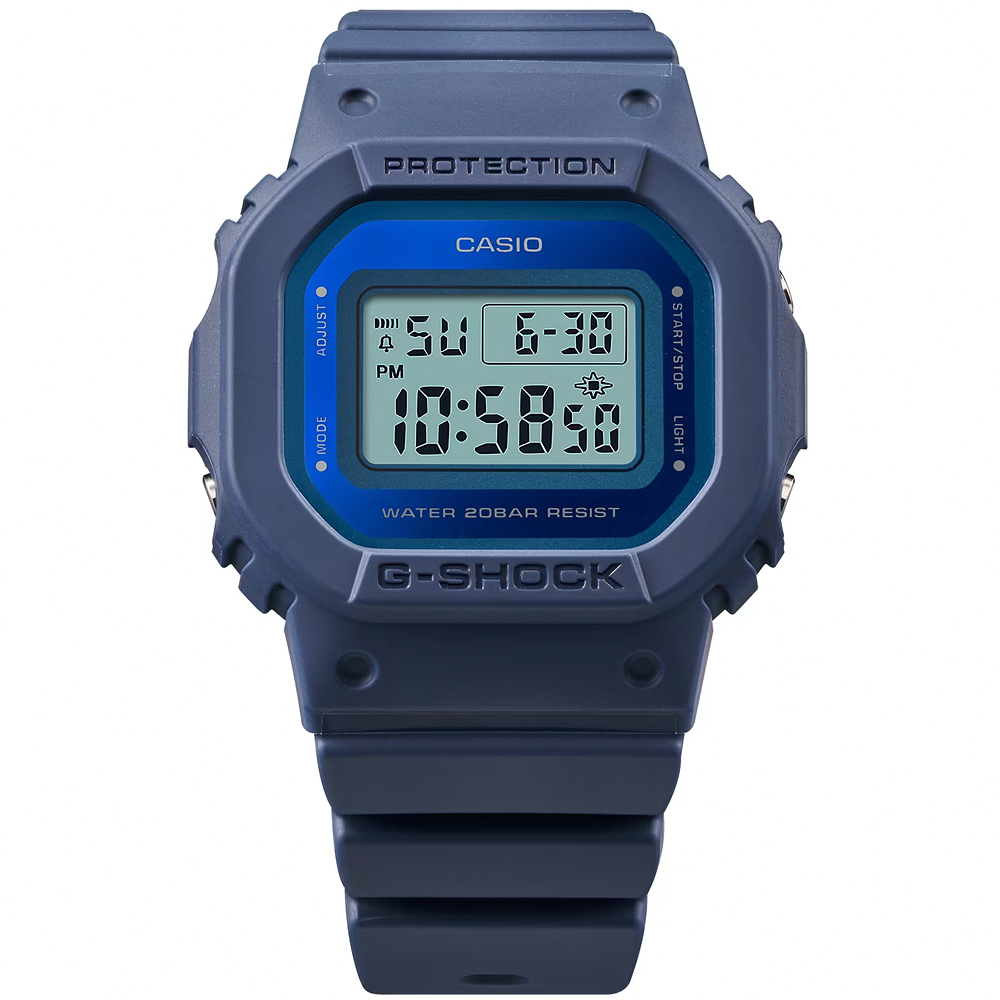 CASIO 卡西歐 G-SHOCK 優雅簡約 玻璃蒸鍍電子錶