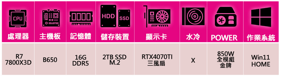 微星平台 R7八核 Geforce RTX4070TI Wi