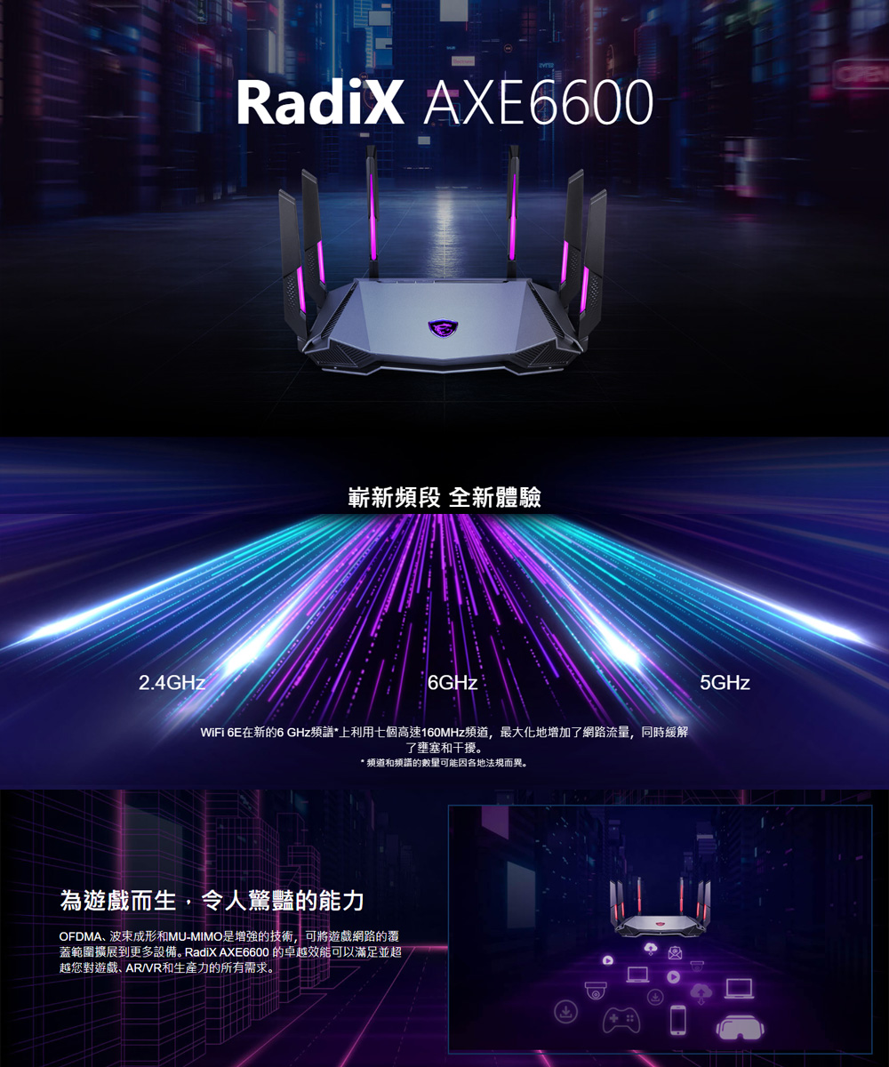 MSI 微星 RadiX AXE6600 WiFi 6E T